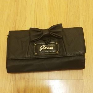 Black Guess bow wallet